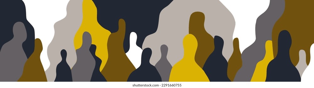 
modern people crisis abstract vector illustration , background design element