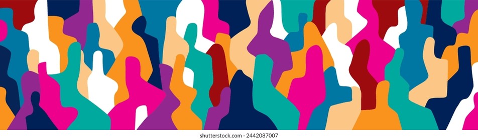 Modern People Future Communication Internet Abstract Vector Illustration