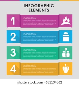 Modern pepper infographic template. infographic design with pepper icons includes chili. can be used for presentation, diagram, annual report, web design.
