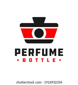 modern perfume bottle logo design