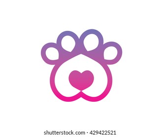 Modern Pet Logo - Pet Lover Organization