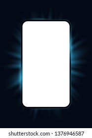 Modern phone cover with white space for advertisement. Modern background. Vector illustration, stock vector
