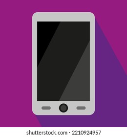 Modern phone, great design for any purposes. Smartphone message interface. Vector illustration. Stock image. 