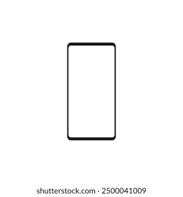Modern phone icon sign isolated on transparent background. Vector