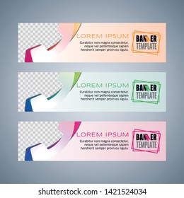 Modern phone support creative web banner design template