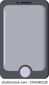 Modern phone using gray and black color