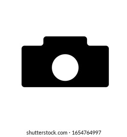 Modern photo camera  icon. Vector illustration.