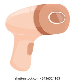 Modern photo epilator icon cartoon vector. Cream tool. Spa skin depilation