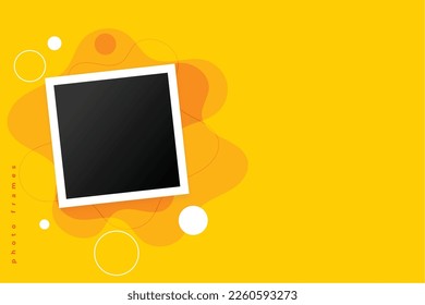 modern photo frame template for your images vector