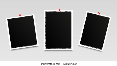 Modern photo frames. Vintage. Vector illustration.