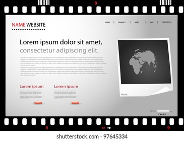 modern photo web site template