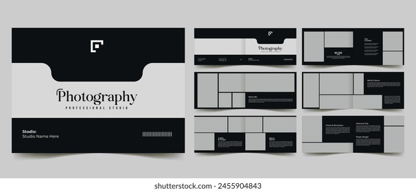 modern photography landscape portfolio layout design for photo collection portfolio brochure