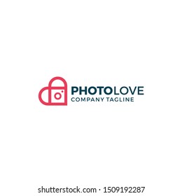 Modern photography logo template Vector
