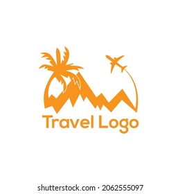 modern photography tourism resort adventure travel logo design