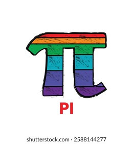 Modern pi element design illustration