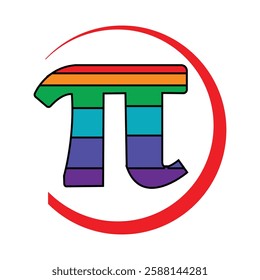 Modern pi element design illustration