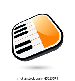 modern piano sign