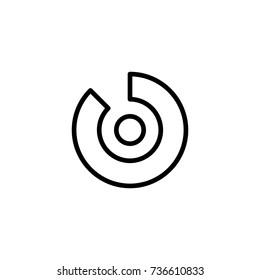 Modern pie chart line icon. Premium pictogram isolated on a white background. Vector illustration. Stroke high quality symbol. Pie chart icon in modern line style.