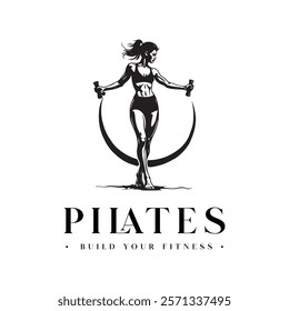 A modern pilates logo design