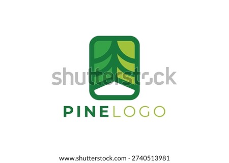 Modern Pine Tree Logo Design for Nature and Eco Branding