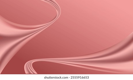 Modern pink abstract background. Fold of satin on pink color. Red and pink fold abstract background. Suit for product promotion, presentation, banner, backdrop, social media, web, etc.