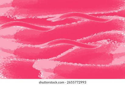 Modern pink abstract background with soft flowing brush strokes and wave textures. Ideal for designs, beauty products, digital artwork, posters, packaging, and social media visuals.