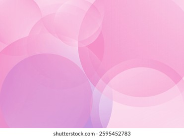 Modern pink abstract bokeh design with glowing light circles for creative backgrounds.