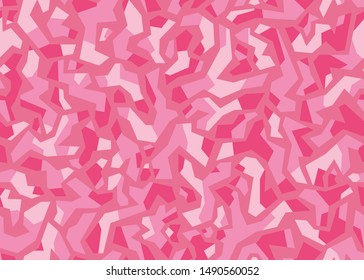 Modern Pink Camouflage seamless pattern. Vector background illustration. For print, textile, web, home decor, fashion, surface, graphic design