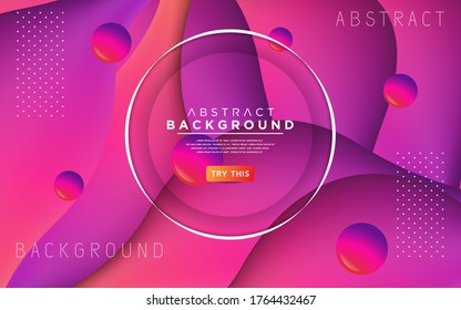 Modern pink colorful liquid gradient style background design. Modern abstract vector background.