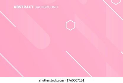 modern pink gradient abstract geometric shape background banner design.