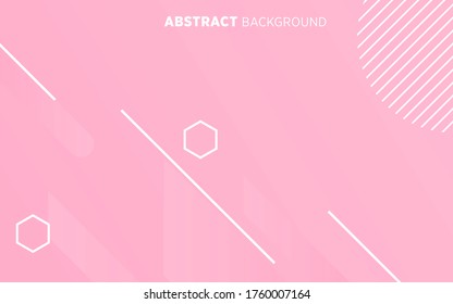 modern pink gradient abstract geometric shape background banner design.
