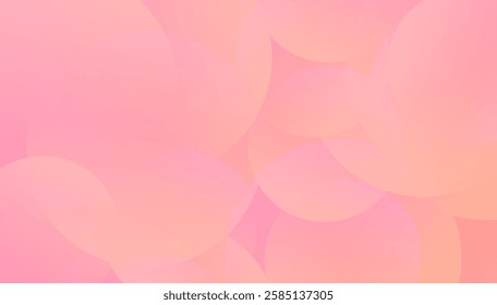 A modern pink and peach gradient adorned with geometric circles, creating a sleek and minimalist abstract design. Perfect for fashion branding, creative projects, and elegant backgrounds.