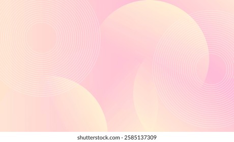 A modern pink and peach gradient adorned with geometric circles, creating a sleek and minimalist abstract design. Perfect for fashion branding, creative projects, and elegant backgrounds.