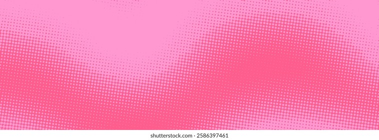 Modern pink pop art background with halftone dots desing in comic style, vector illustration eps10