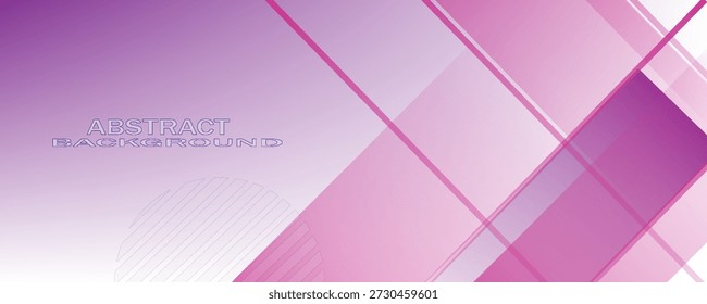 Modern pink purple abstract background with lines and square shape gradation color. Suit for presentation design, banner, web, wallpaper, card, and much more.