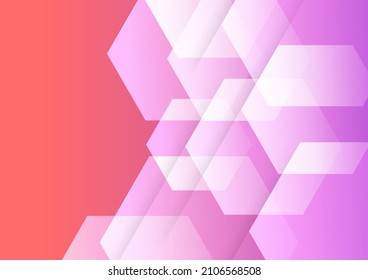 Fondo de diseño hexágono púrpura moderno. Plantilla de fondo de patrón de patrón de banners de diseño gráfico abstracto de vectores