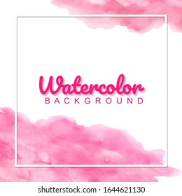 modern pink watercolor background. Vector illustration eps10. 