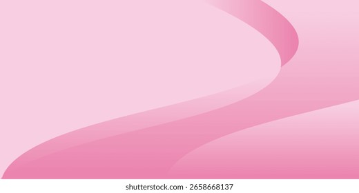Fondo de onda rosa moderno, Ilustración vectorial moderna. Fondo de pantalla dinámico con Formas rosa y onduladas.
