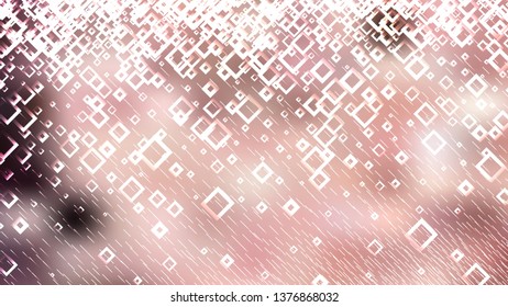 Modern Pink and White Square Abstract Background Graphic