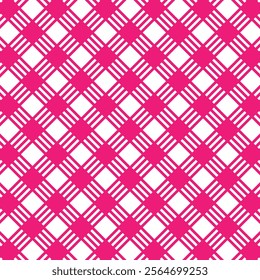 Modern Pink and White Stripes with a Clean Seamless Design. Vector Illustration.