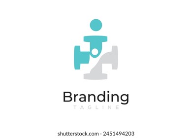Modern  Pipe Medical Vector Logo Template Design. Symbol  Pipe Medical Logo Design