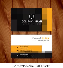 modern pixel business card vector design