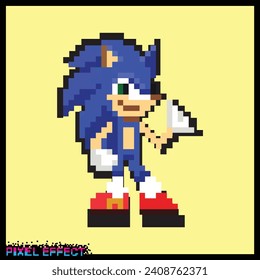 Modern pixel effect with sonic character.
vector animal