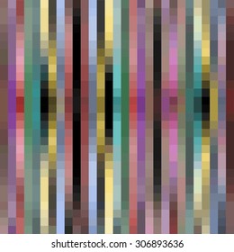 Modern pixelated background with pixels in strips, subtle neutral colors in metallic design