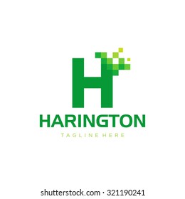 Modern Pixelated Logo Template Vector