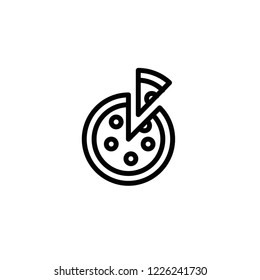 Modern pizza icon