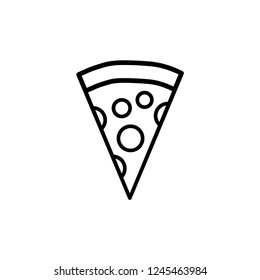 Modern Pizza Icon. Pizza Vector.