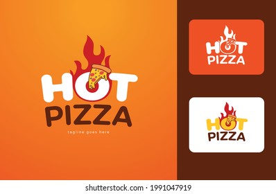 modern pizzeria logo concept in vector
