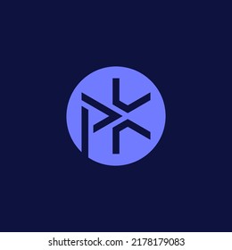 modern PK logo. perfect combination of letter P and K. sophisticated PK KP technology logo