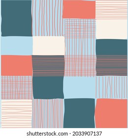 modern plaid pattern with lines, fabric or textile, editable, repeat, graphic design.